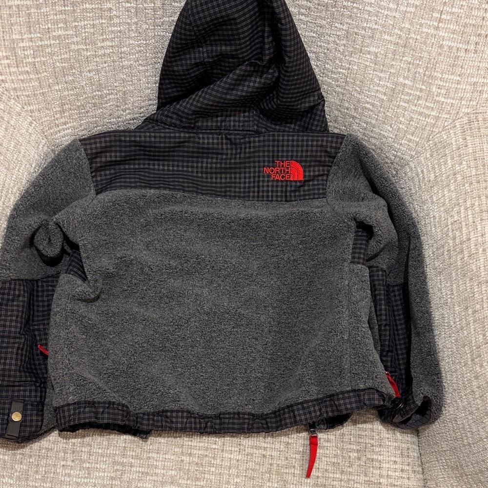 The North Face Kids Black and Gray Hoodie with Red Accents - Picture 7 of 7